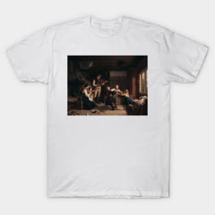 Sunday Evening in a Farmhouse in Dalecarlia by Amalia Lindegren T-Shirt